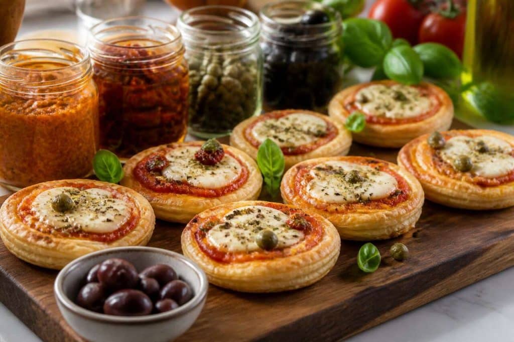 Tartelettes tomate mozzarella : recette italienne facile et savoureuse