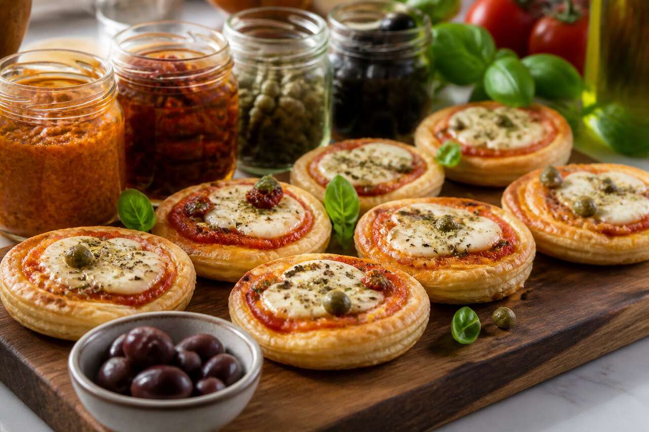 Tartelettes tomate mozzarella : recette italienne facile et savoureuse