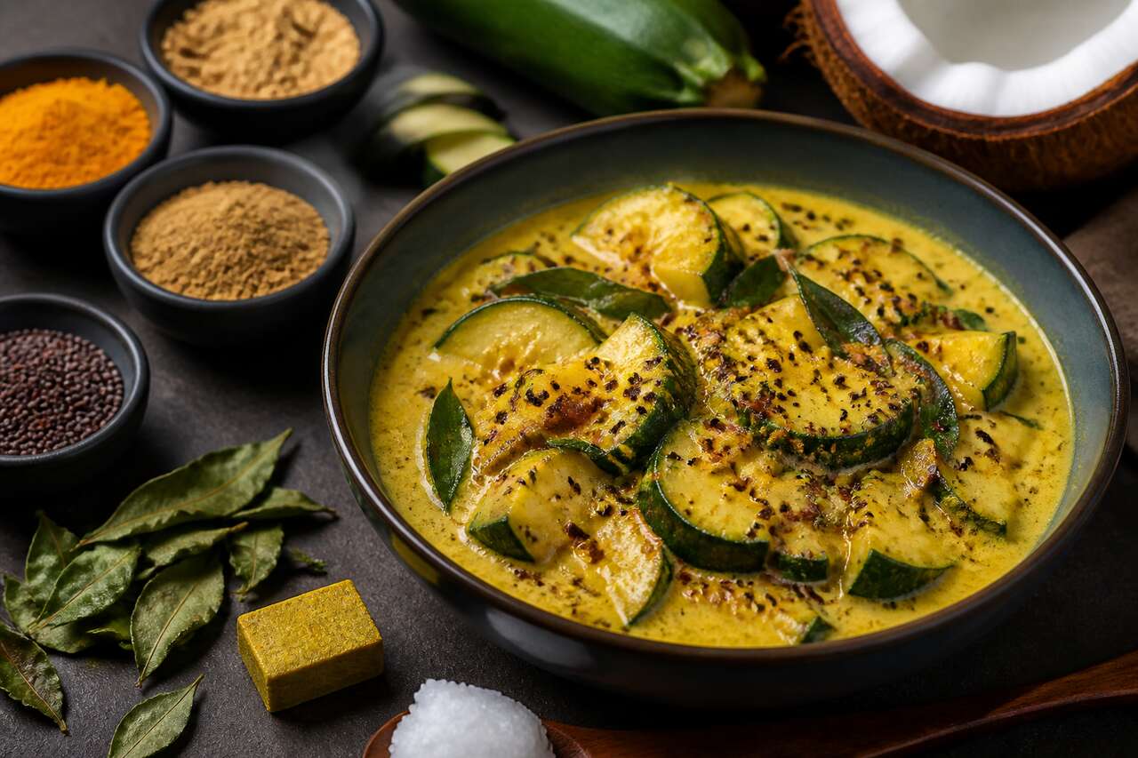 Curry de courgettes : une recette au lait de coco savoureuse