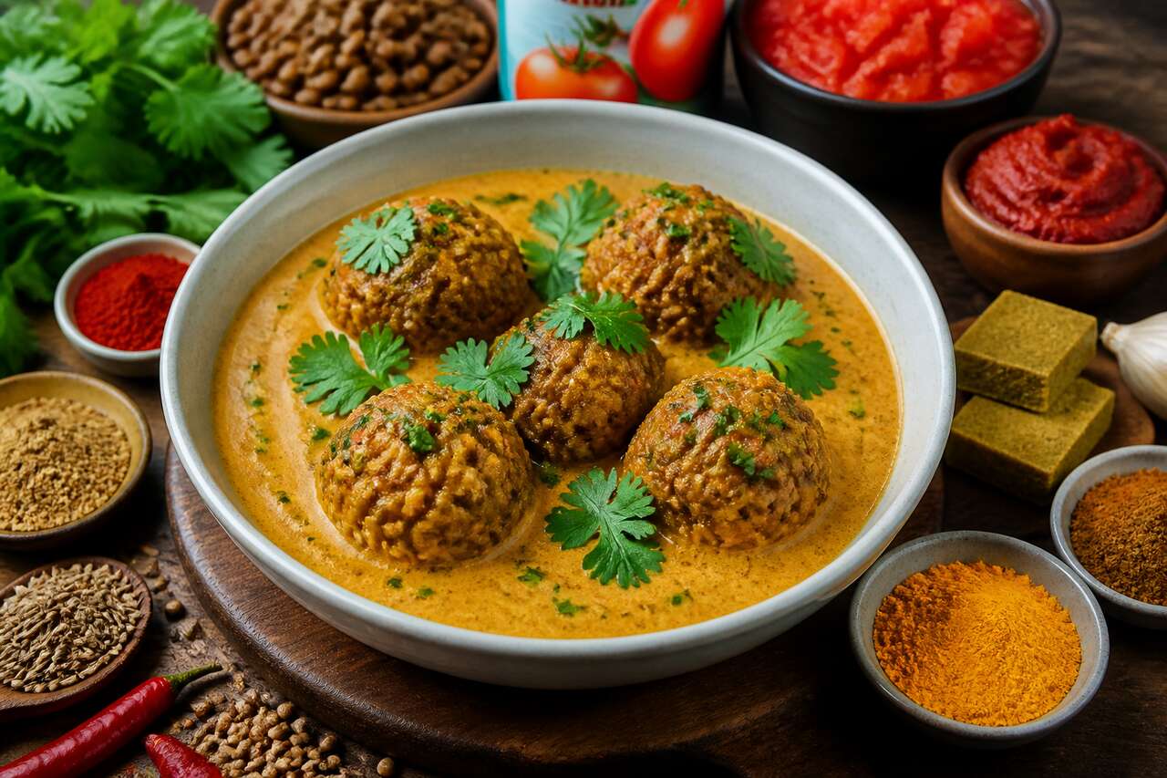 Recette de boulettes de lentilles à la sauce coco