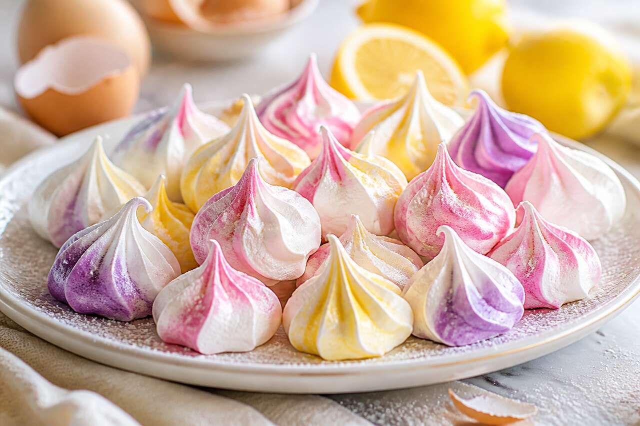 Mini meringues colorées : recette facile et rapide