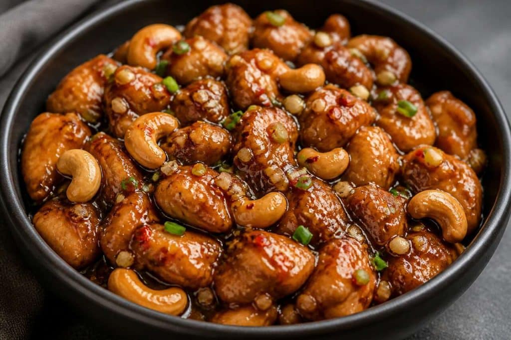 Poulet aux noix de cajou à la mijoteuse : recette savoureuse