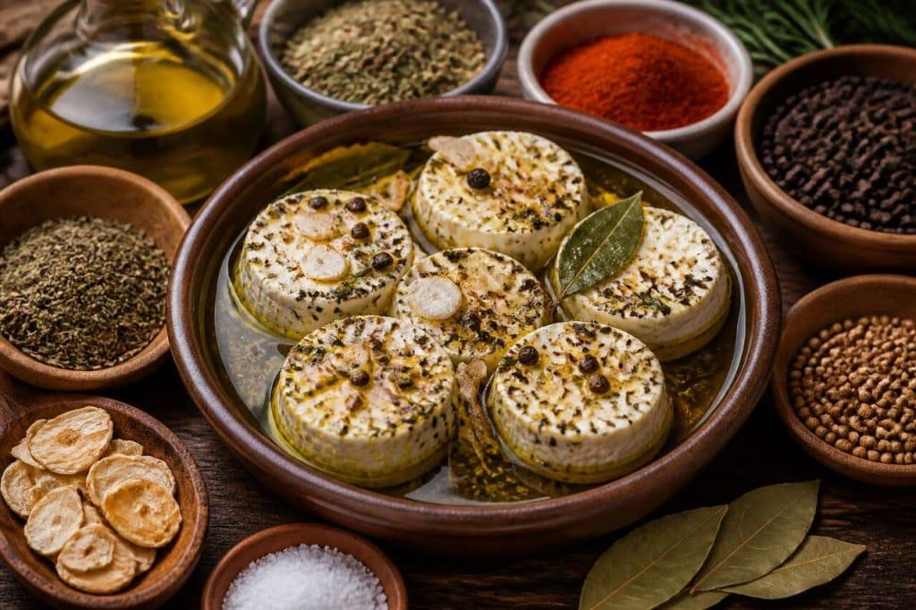 Fromage de chèvre mariné à l'huile d'olive : la recette facile