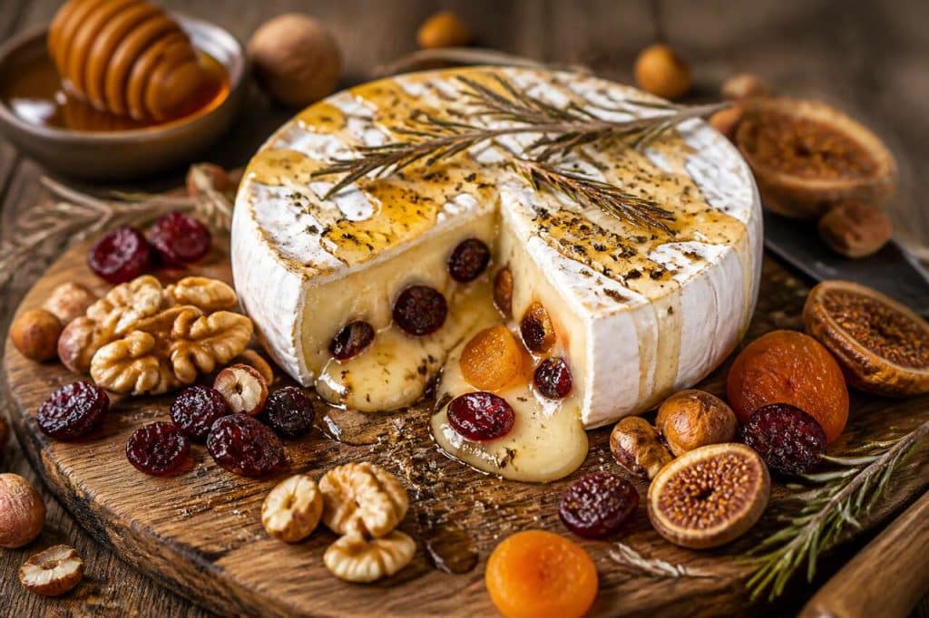 Camembert farci aux fruits secs : recette gourmande
