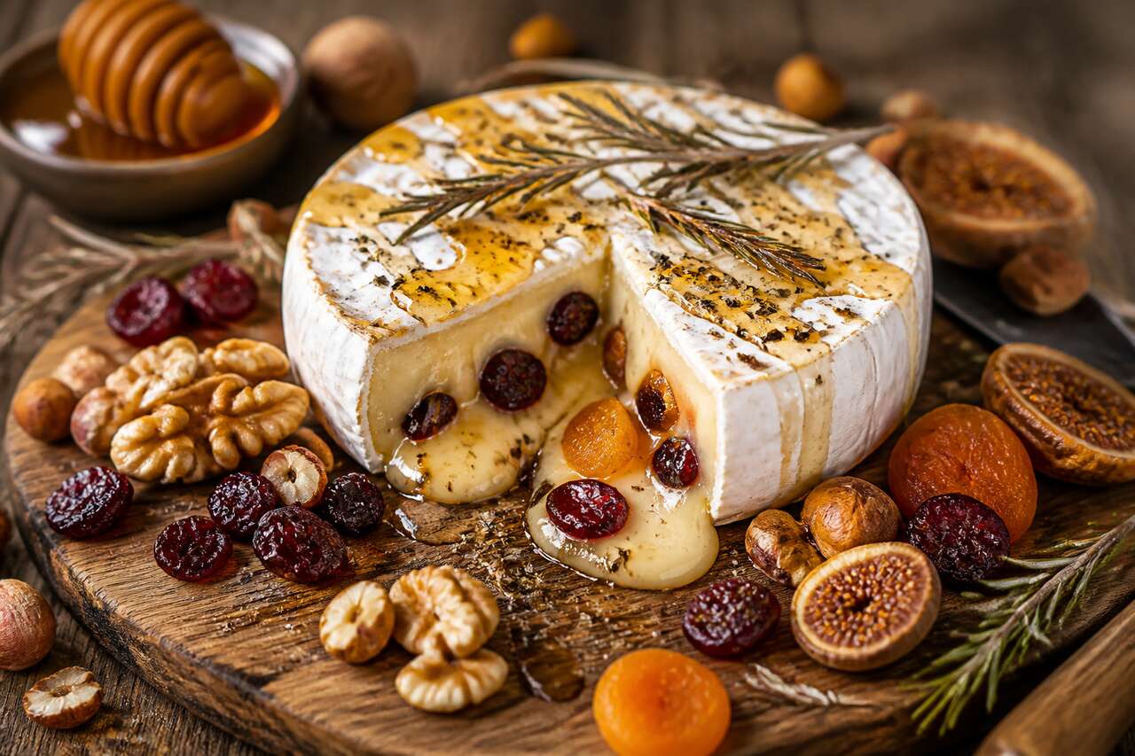 Camembert farci aux fruits secs : recette gourmande