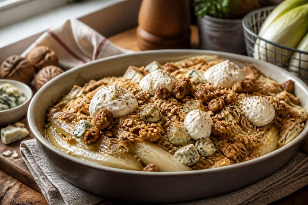 Crumble d'endives au bleu : une recette gourmande