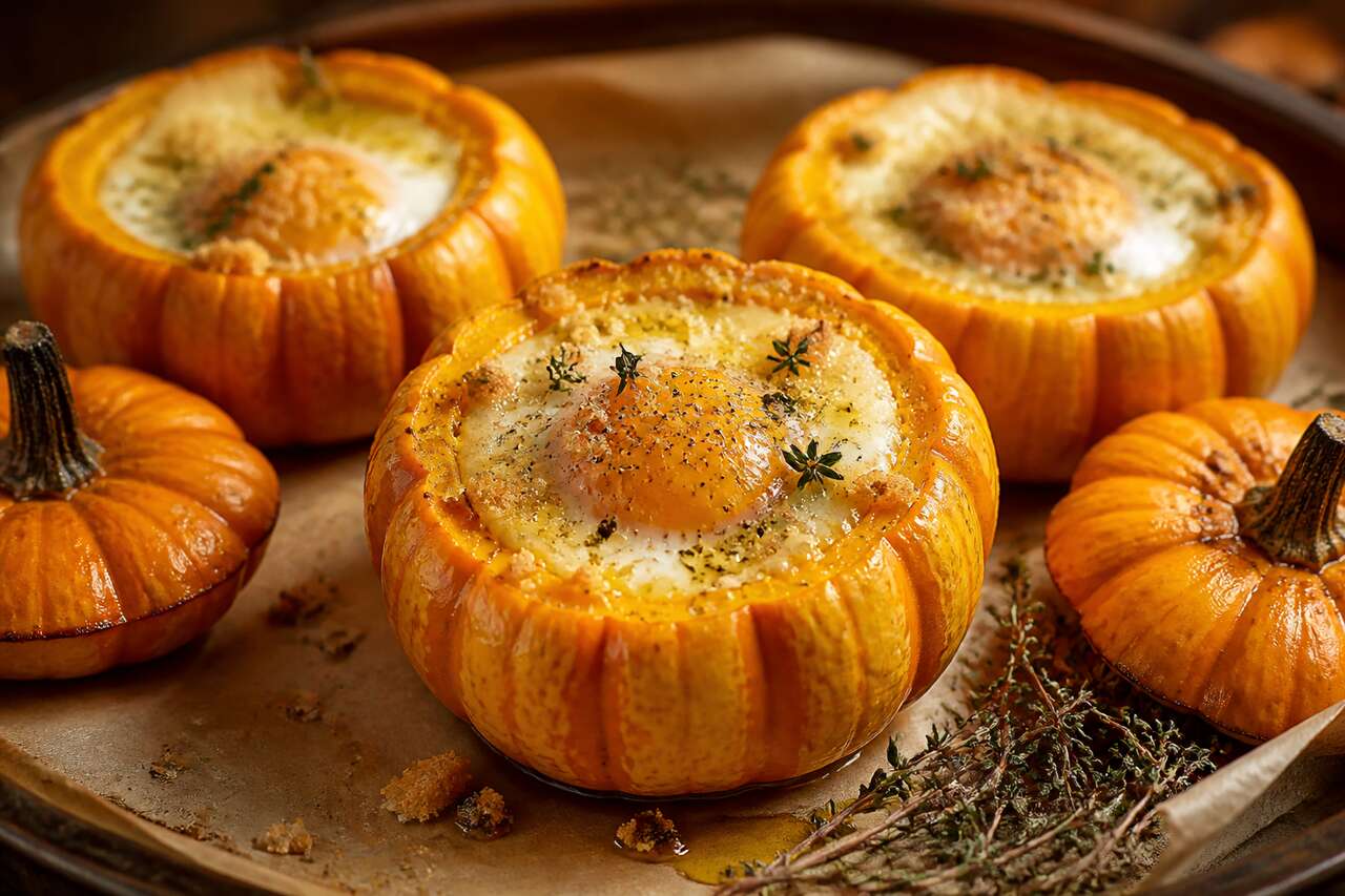 Oeuf Cocotte En Courge Jack Be Little : recette extra-crisp au Cookeo
