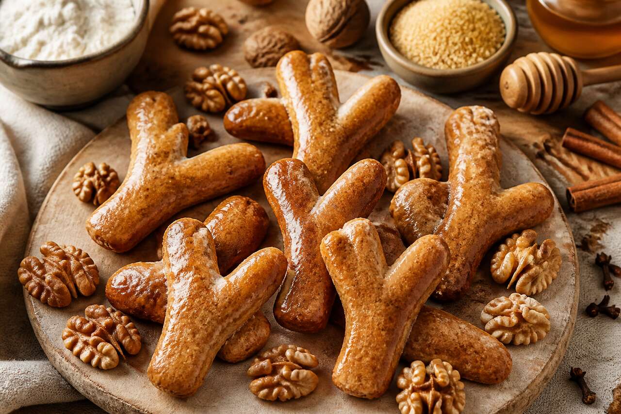 Recette bredele Bois de Cerf : noix et miel