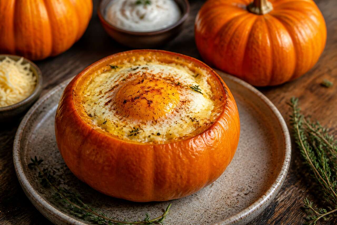 Recette d'oeuf cocotte à la courge Jack Be Little