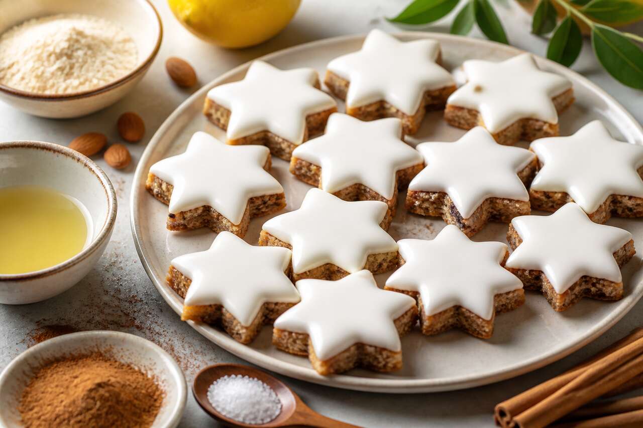 Étoiles glacées à la cannelle : recette de Zimtsterne