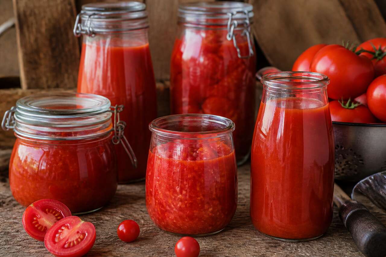 Mettre en bocaux en s&eacute;curit&eacute; : coulis, tomates concass&eacute;es et sauce