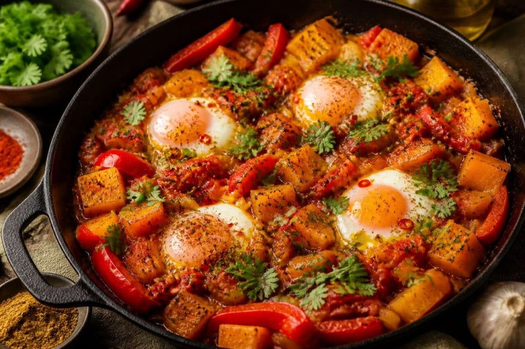 Chakchouka à la courge : recette gourmande et facile