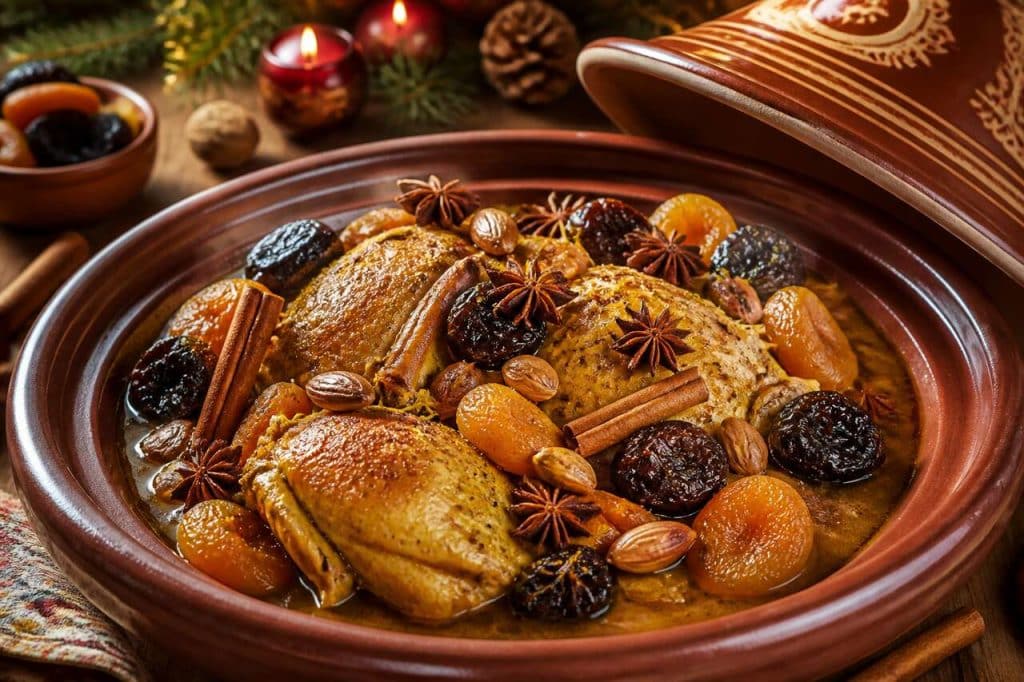 Tajine De Pintade Aux Épices De Noël : recette Festive