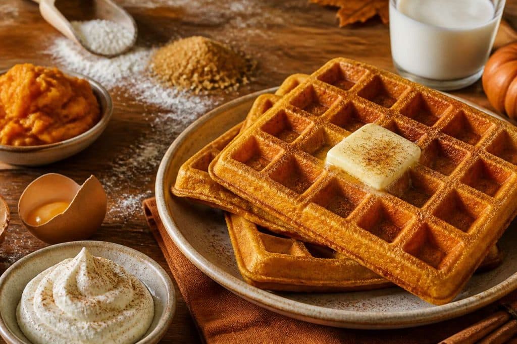 Gaufres au potiron : recette gourmande d'automne