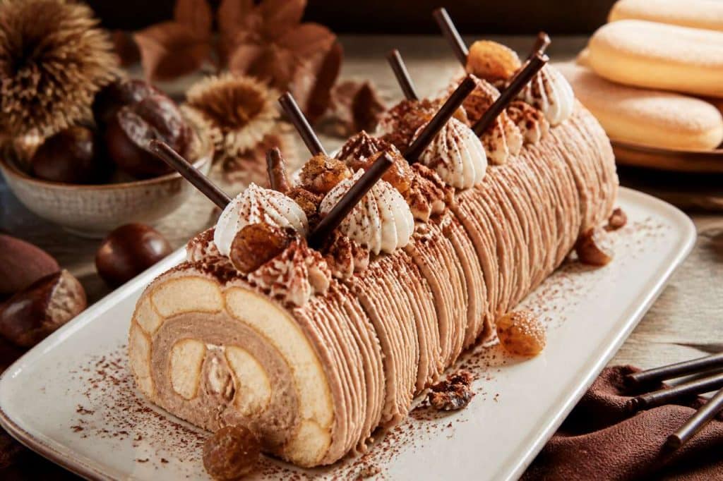Recette bûche mont-blanc mikado : délice gourmand