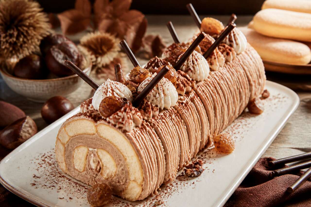 Recette bûche mont-blanc mikado : délice gourmand
